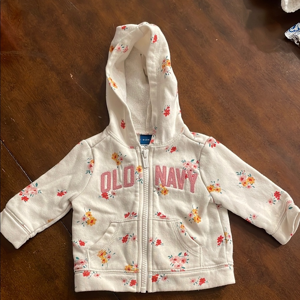 Old Navy Kids Floral Hoodie - White